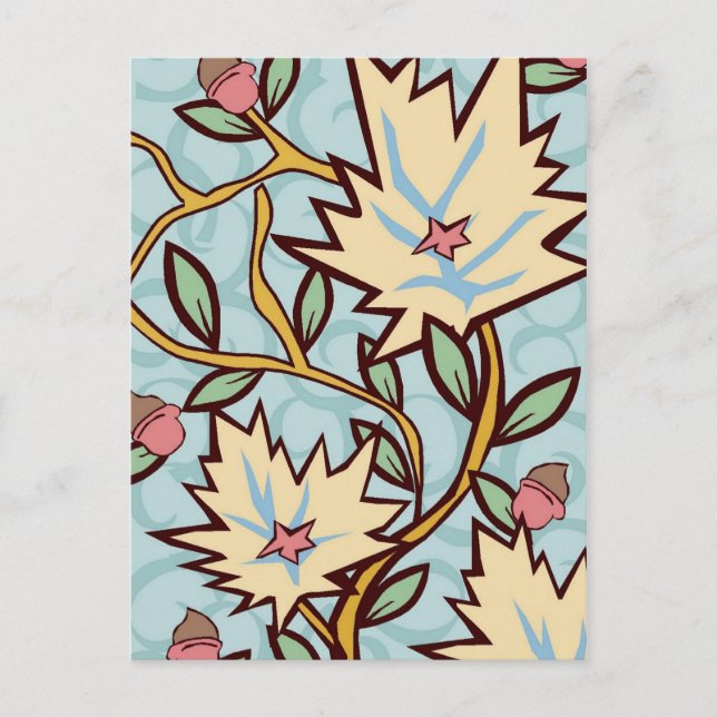 Cartão Postal Flor de Vide Art Nouveau (Frente)