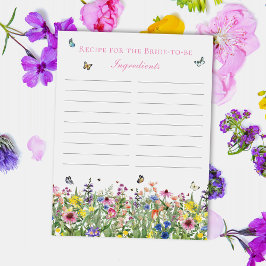 Cartão Postal Flor E Borboletas Recebem Para A Noiva