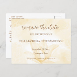 Cartão Postal Flor Eetérea Magnolia, Casamento Salva Data