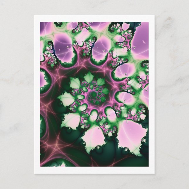 Cartão Postal Flor Espiral (Frente)