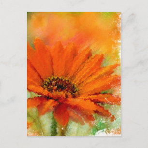 Cartão Postal Flor Laranja