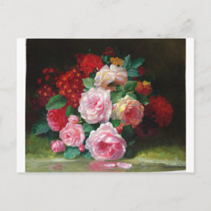 Cartão Postal Flor lindo do vintage