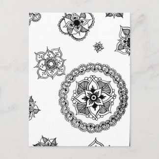 Cartão Postal Flor Medley Mandala