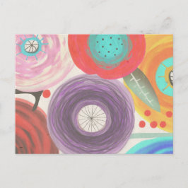 Cartão Postal Flor natural ainda vivo ranúculo floral