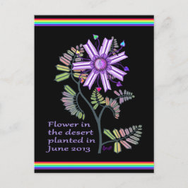 Cartão Postal Flor no Cartaz do Deserto