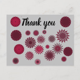 Cartão Postal flor obrigado