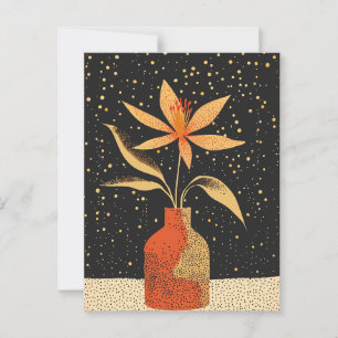 Cartão Postal Flor Ponto Ponto #025