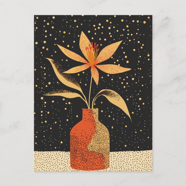 Cartão Postal Flor Ponto Ponto #025 (Frente)