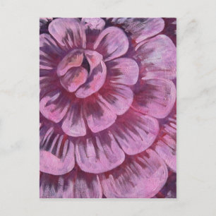 Cartão Postal Flor rosa