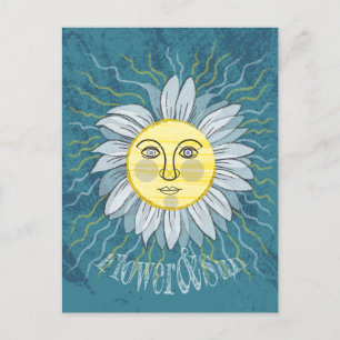 Cartão Postal Flor & Sol - Natureza