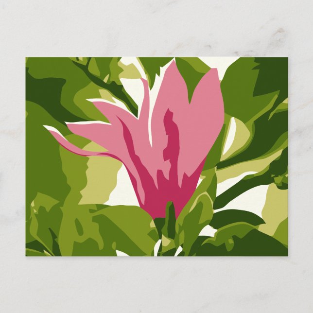 Cartão Postal Flor solitário (Frente)