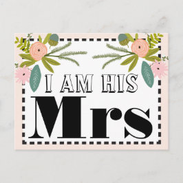 Cartão Postal Flora e Fauna Eu sou Sua Sra.