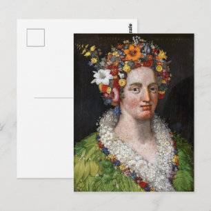 Cartão Postal Flora Giuseppe Arcimboldo