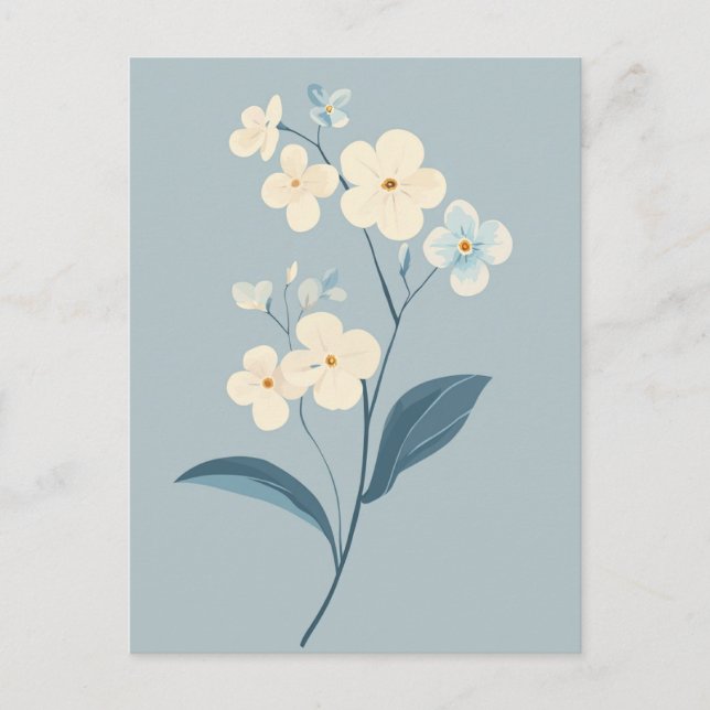 Cartão Postal Flora Pastel na Estilidade #093 (Frente)