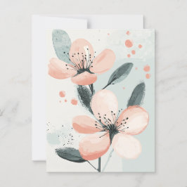 Cartão Postal Flora Pastel na Estilidade #097