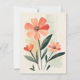 Cartão Postal Flora Pastel na Estilidade #105