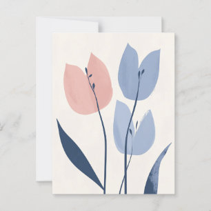 Cartão Postal Flora Pastel na Estilidade #108