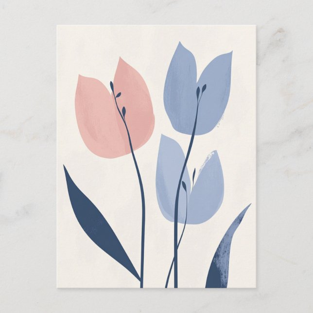 Cartão Postal Flora Pastel na Estilidade #108 (Frente)