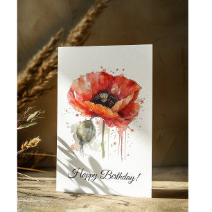Cartão Postal Floração Carmesim, personalizado