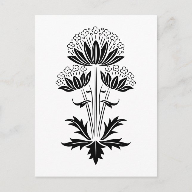 Cartão Postal Floral (Frente)