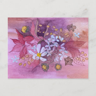 cartão postal floral