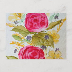 cartão postal floral