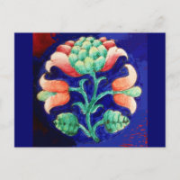 FLORAL, cor-de-rosa azul