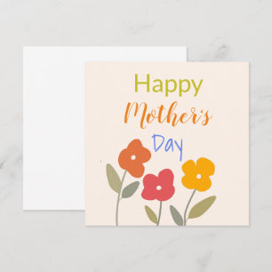 Cartão postal Floral de Blooms Feliz Dia de as mãe