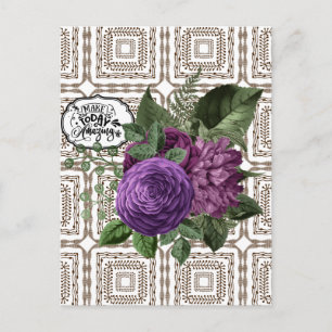 Cartão postal Floral de Designer Incrível Hoje