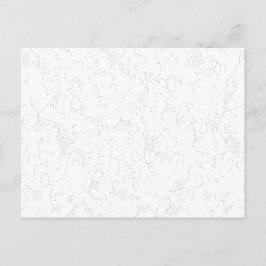 Cartão Postal Floral de Luxo Minimalista