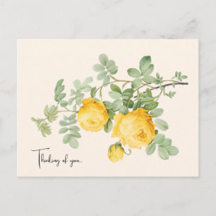 Cartão Postal Floral Elegante de Lembrança