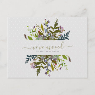 Cartão Postal Floral Elegante, movemos o lançamento de script