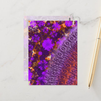 Cartão Postal Floral Garden