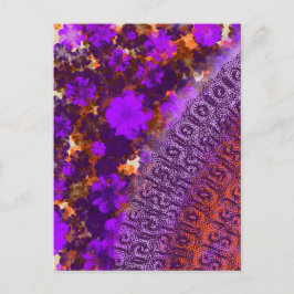 Cartão Postal Floral Garden