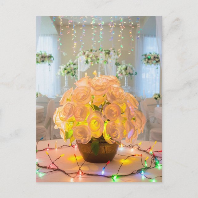Cartão Postal Floral iluminado (Frente)