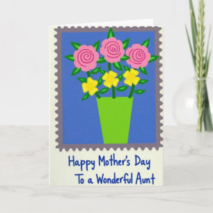 Cartão Postal Floral Melhor Mãe
