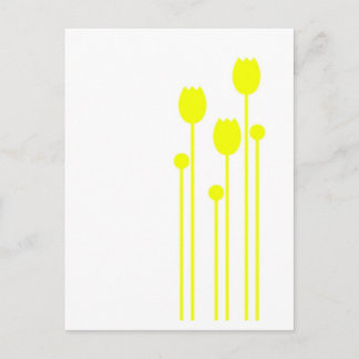 Cartão Postal Floral Vintage gelb amarelo