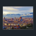 Cartão Postal Florença<br><div class="desc">Florença de Piazza Michelangelo.</div>