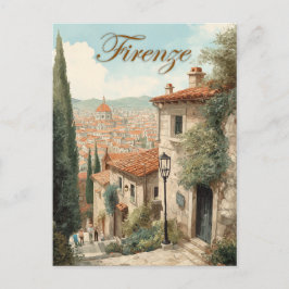 Cartão Postal Florença inspirada no vintage