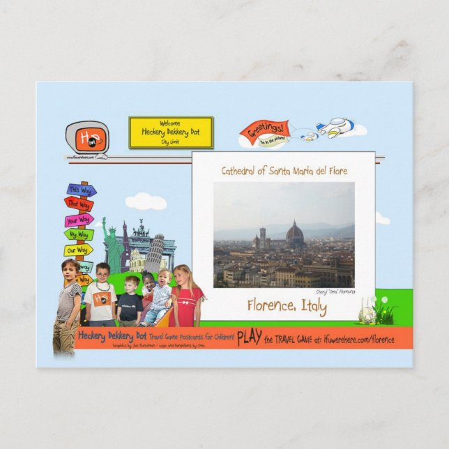 Cartão Postal Florença, Itália (Frente)