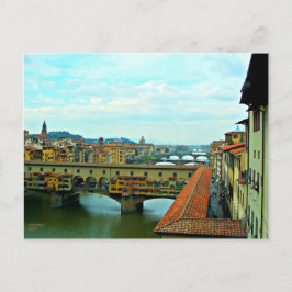 Cartão Postal Florença, Itália comprando ponte