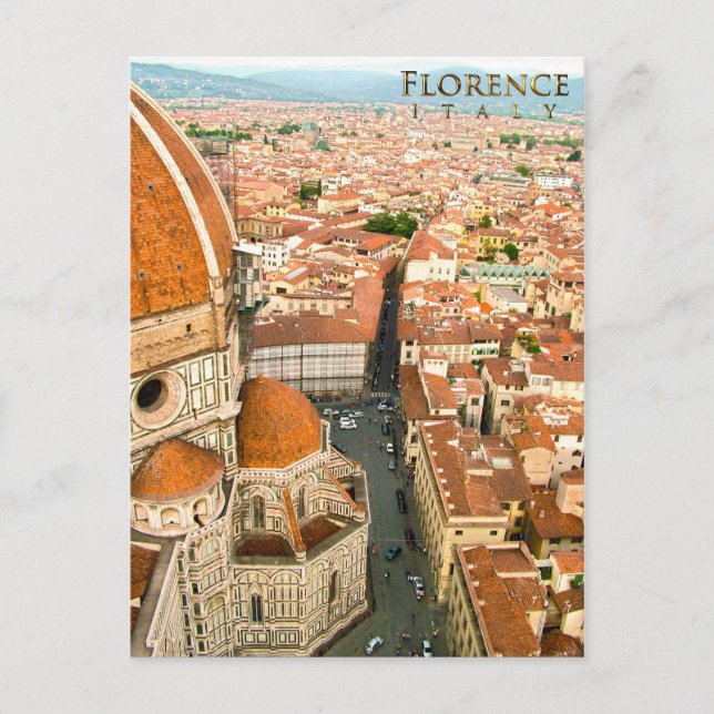 Cartão Postal Florença, Itália - Il Duomo di Firenze (Frente)