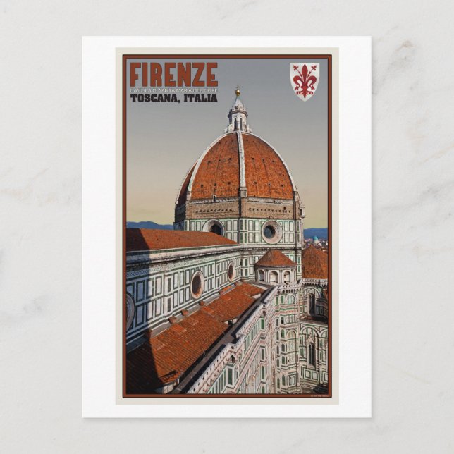 Cartão Postal Florença - O Duomo (Frente)