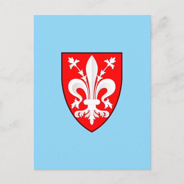 Cartão Postal Florence Casaco de Armas (Frente)