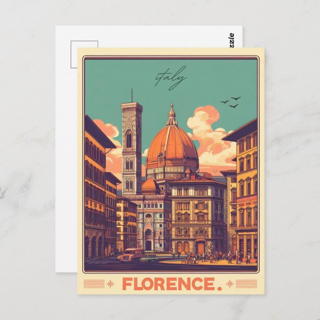 Cartão Postal Florence, firenze os presentes de viagem itália (Frente/Verso)