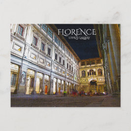 Cartão Postal Florence, Galeria Uffizi
