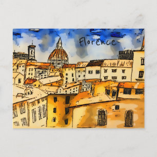 Cartão postal Florence Itália