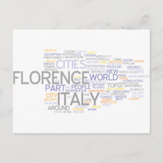 Cartão Postal Florence Itália
