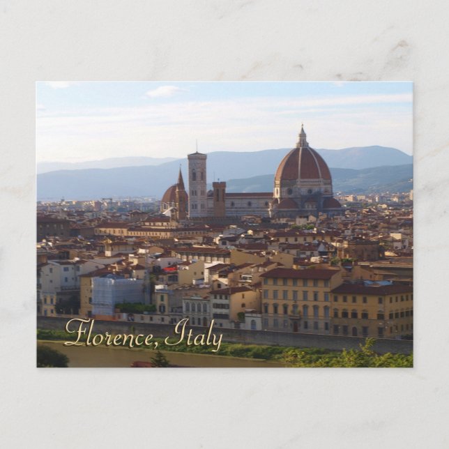 Cartão Postal Florence Italy Viagem Keepsasakift (Frente)