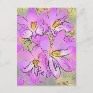 CARTÃO POSTAL FLORES